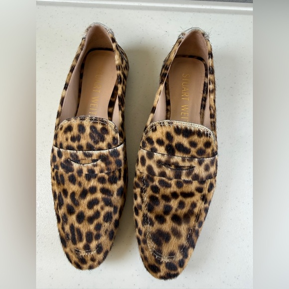 Stuart Weitzman Womens Loafers Size 6.5 Calf Hair Palmer Bold Shoes - Picture 6 of 9